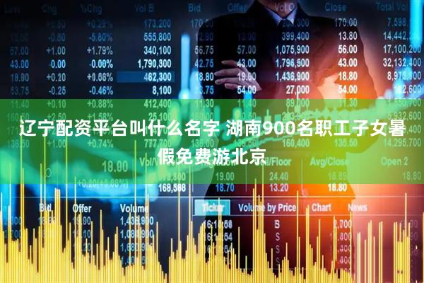 辽宁配资平台叫什么名字 湖南900名职工子女暑假免费游北京